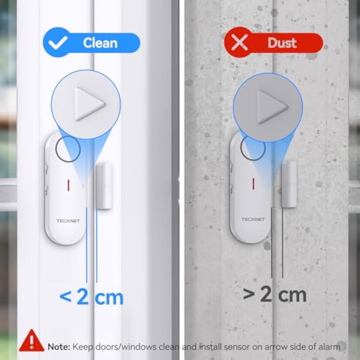 TECKNET Door Alarm Sensor, Window Alarms Sensors