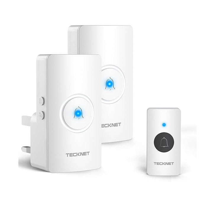 TECKNET Wireless Doorbell with 2 Receivers