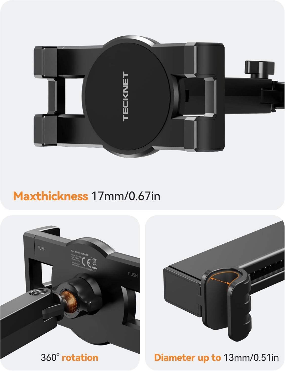 TECKNET Car Tablet Holder