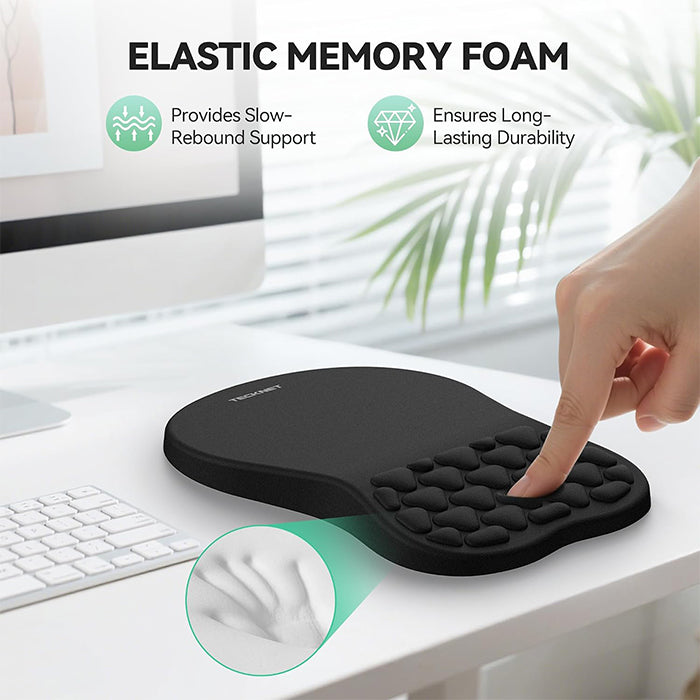 TECKNET Mouse Mat Wrist Support, Ergonomic Wrist Rest Mouse Pad