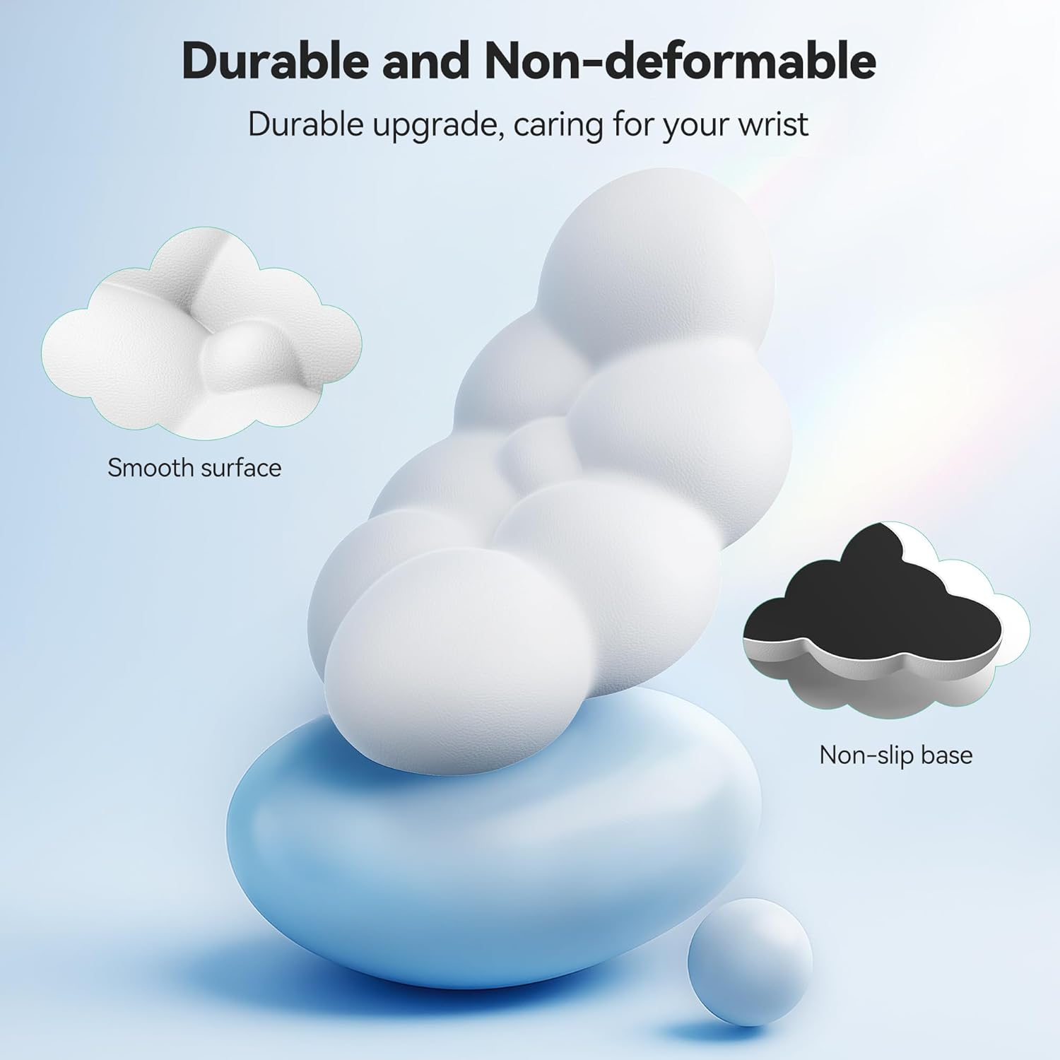 TECKNET Cloud Wrist Rest Keyboard Wrist Rest Set Wrist Support