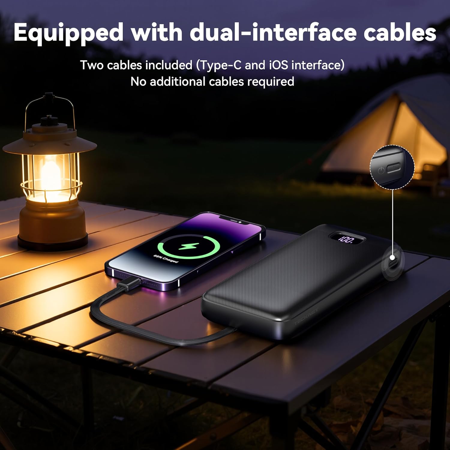 TECKNET Power Bank, 20000mAh 22.5W Fast Charging