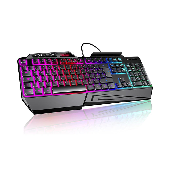 TECKNET Wired Gaming Keyboard, 26-Key Anti-Ghosting RGB Keyboard