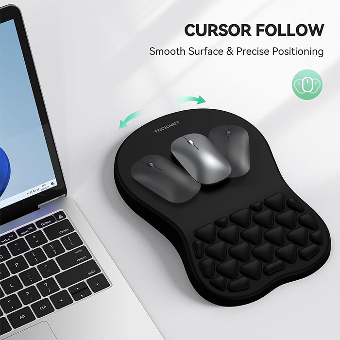 TECKNET Mouse Mat Wrist Support, Ergonomic Wrist Rest Mouse Pad