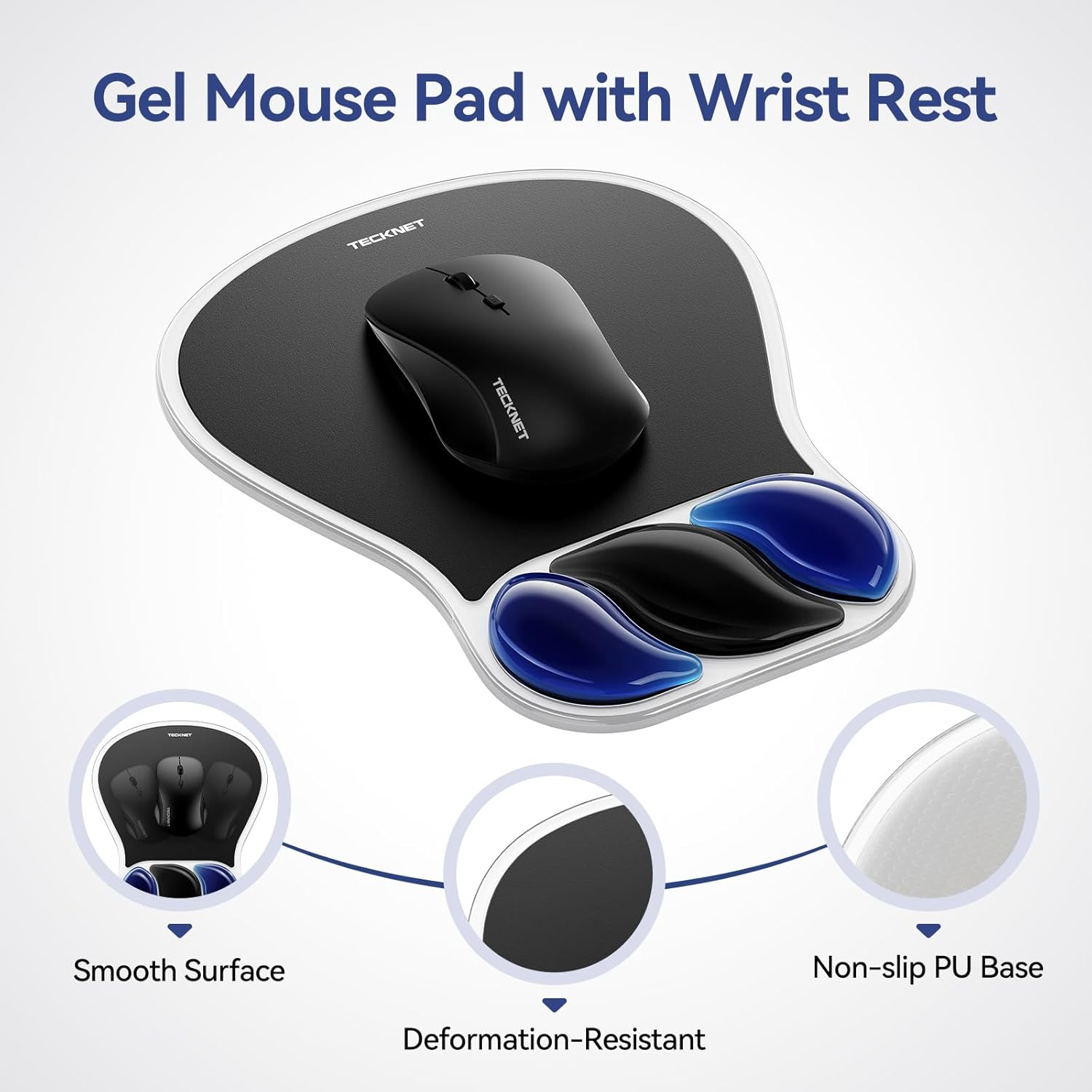 TECKNET Mouse Mat Wrist Support