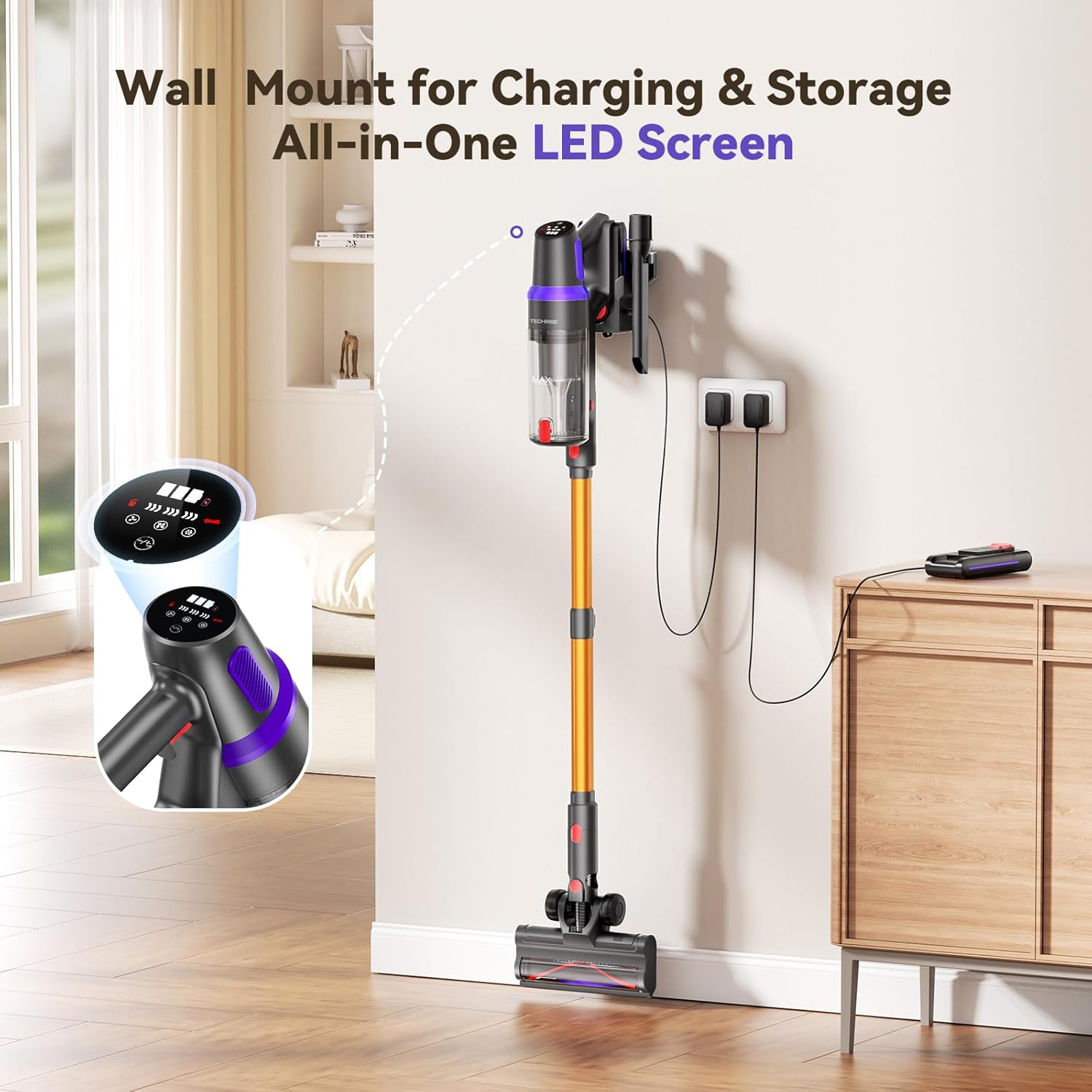 TechRise 8-in-1 Cordless Vacuum Cleaner