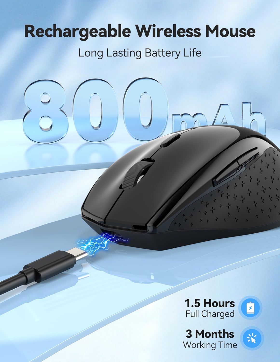 TECKNET PRO Rechargeable Wireless Mouse
