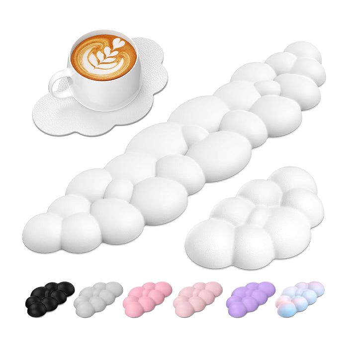 TECKNET Cloud Wrist Rest Keyboard Wrist Rest Set Wrist Support