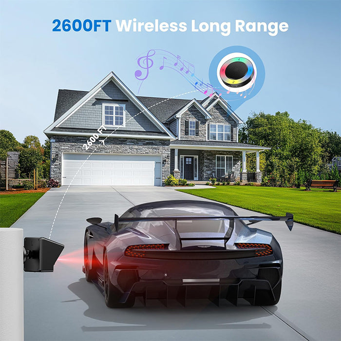 TECKNET Solar Wireless Driveway Alarm