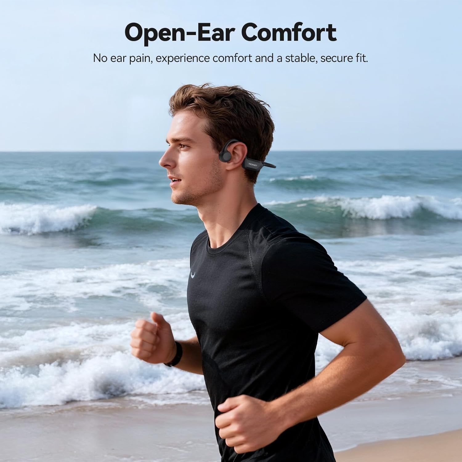 TECKNET Bone Conduction Headphones Bluetooth 6.0