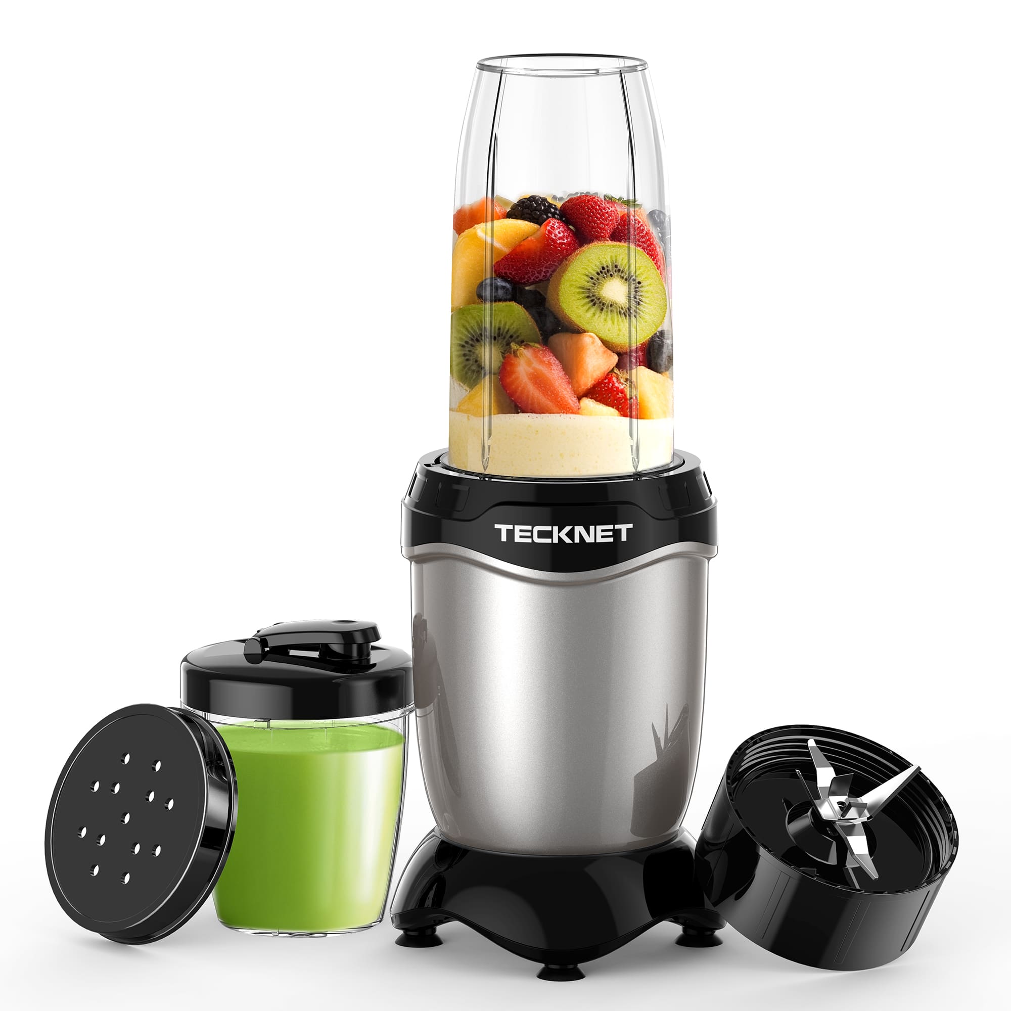 TECKNET 600W Personal Blender with 2 Portable Travel Cups
