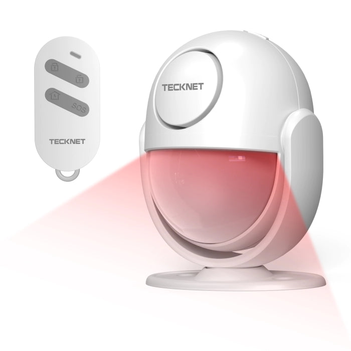 TECKNET Shed Alarm with Remote Control, Motion Sensor Alarm, 125dB Fall Alarm for Elderly with SOS Function,