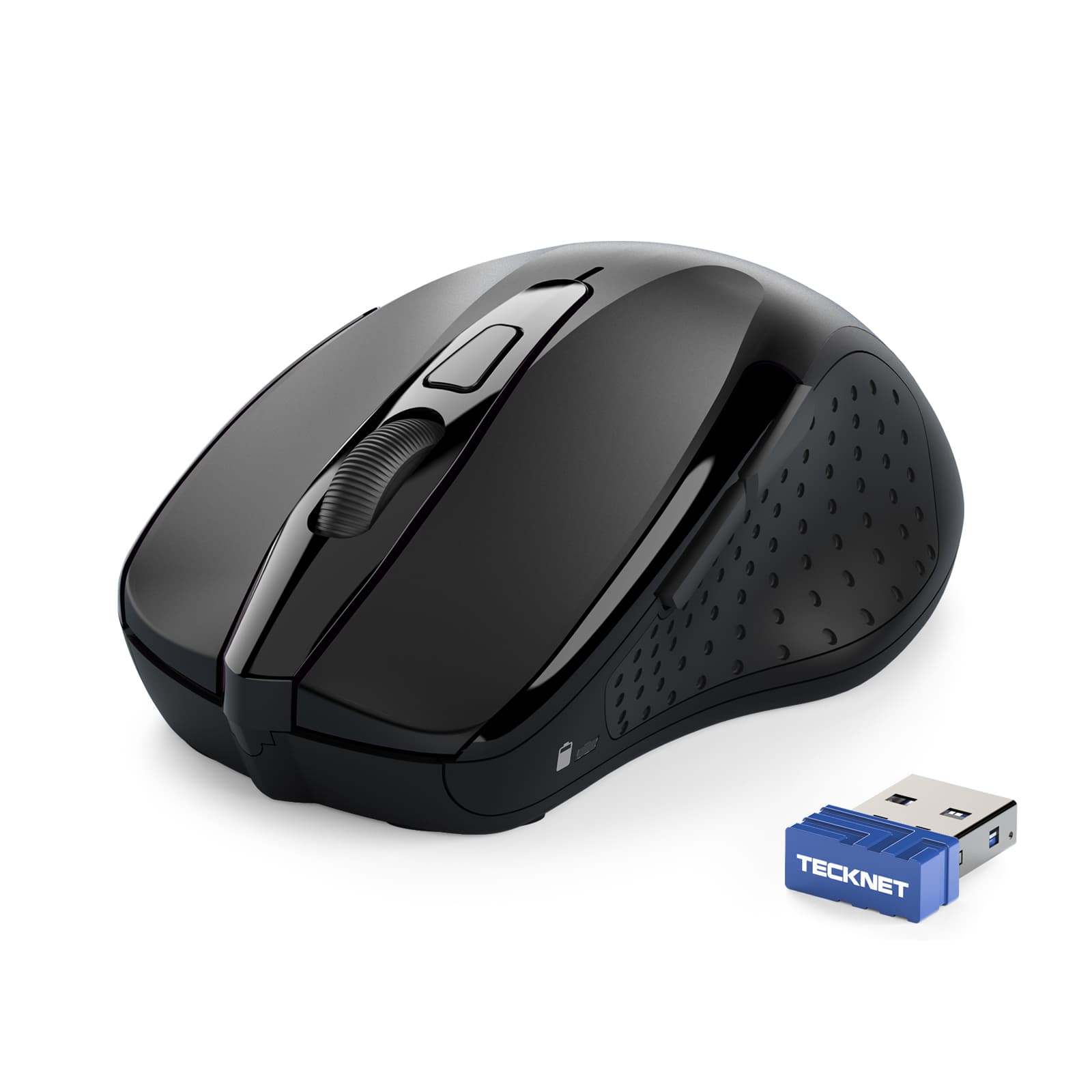 TECKNET Wireless Silent Mouse, 2.4G Optical Computer Mouse with 4000 DPI