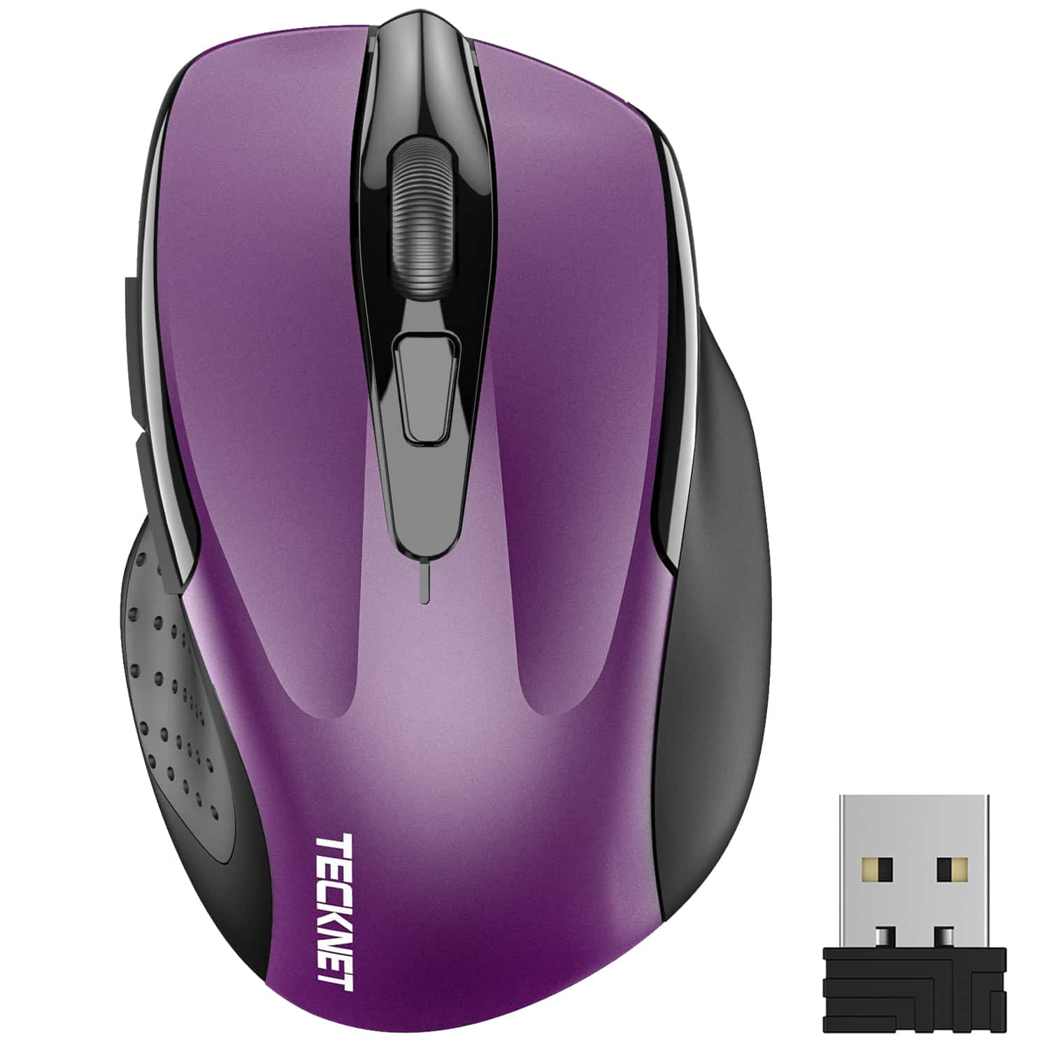 TECKNET Wireless Silent Mouse, 2.4G Optical Computer Mouse with 4000 DPI