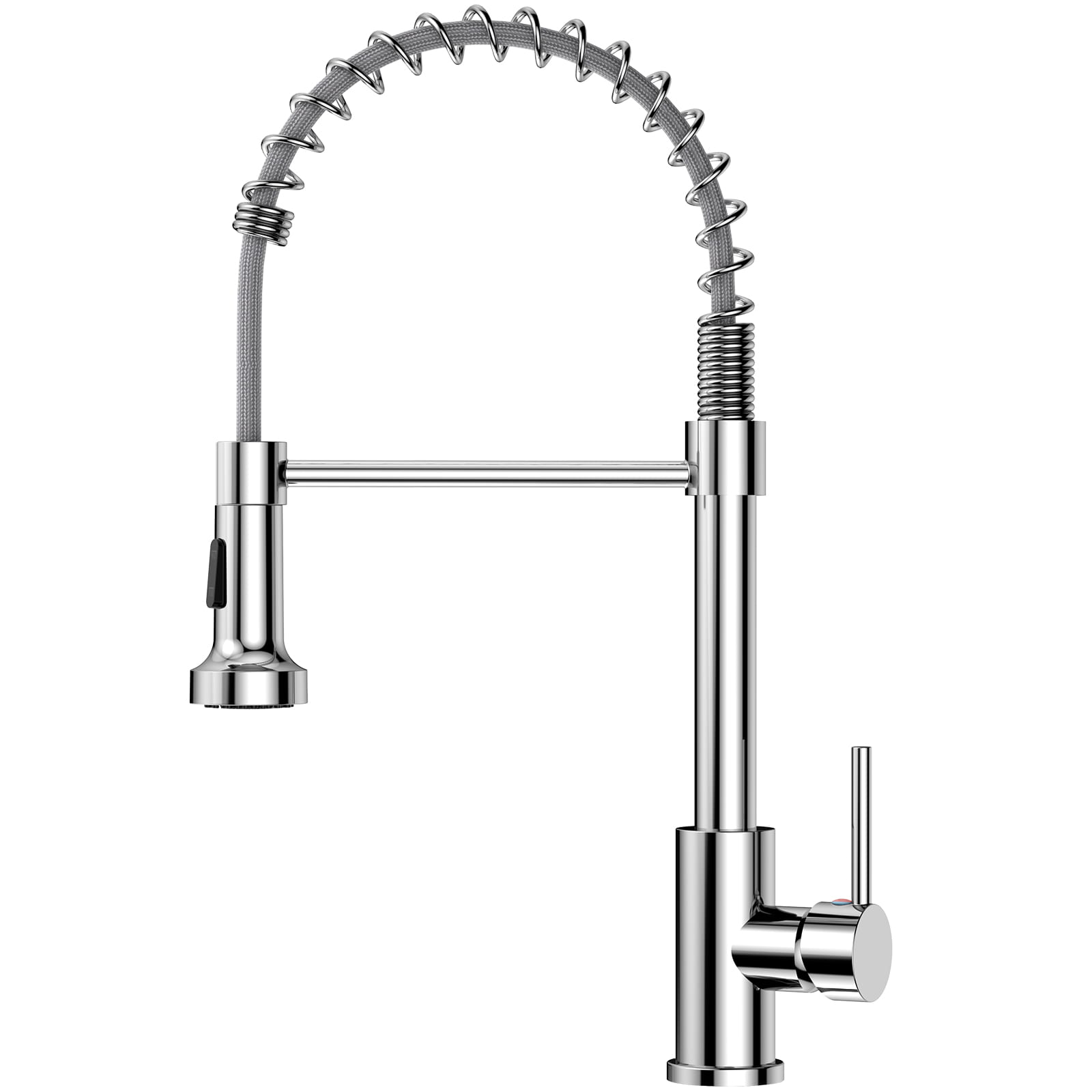 VOXON Kitchen Tap, Spring Kitchen Sink Mixer Taps, High Arc Swivel 360° with 2 Spray Modes, S304 Stainless Steel Single-Lever