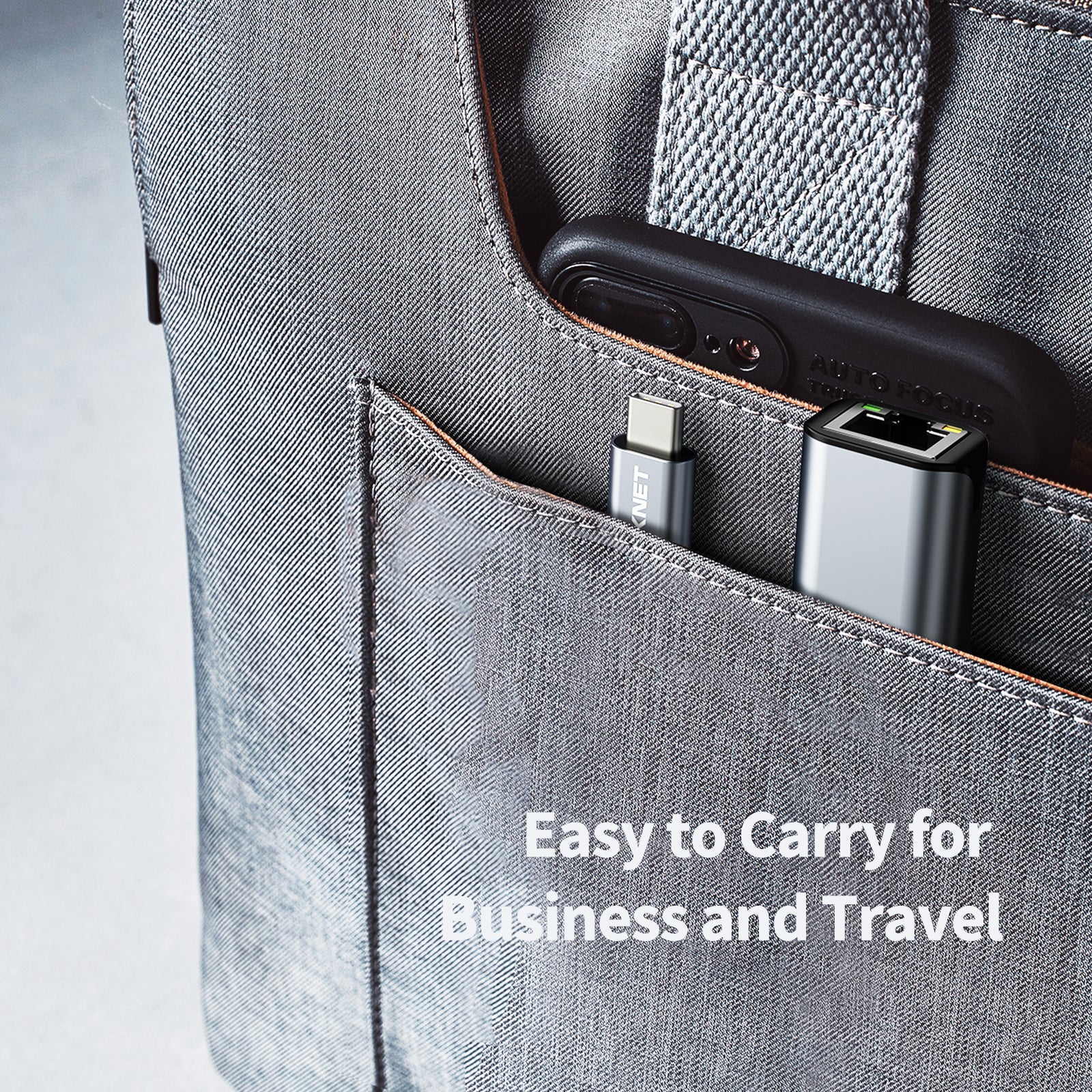 TECKNET USB C to Ethernet Adapter USB Type C to RJ45 10/100/1000Mbps Network LAN Wired Ethernet Adapter