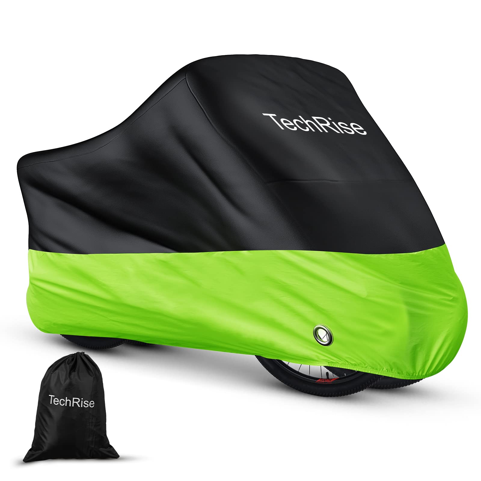 TechRise Waterproof Bicycle Cover,Motorbike Covers with Lock-holes & Storage Bag