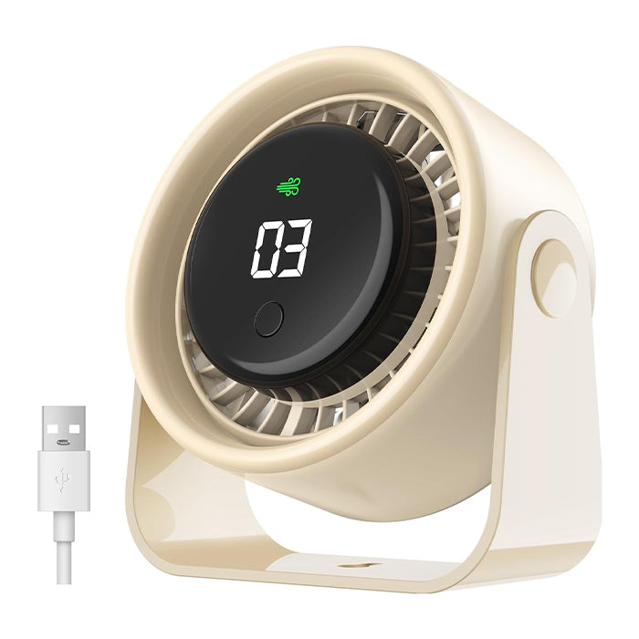 VOXON Small Personal Table Fan with 4 Speeds