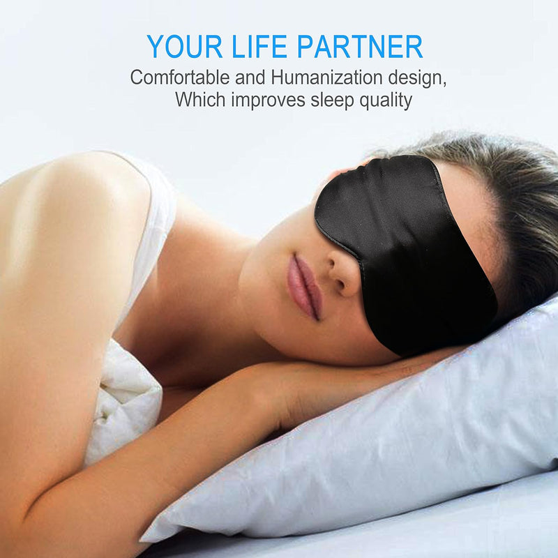Techrise Sleep Eye Mask Pure Natural Silk Fabric Sleeping Cover