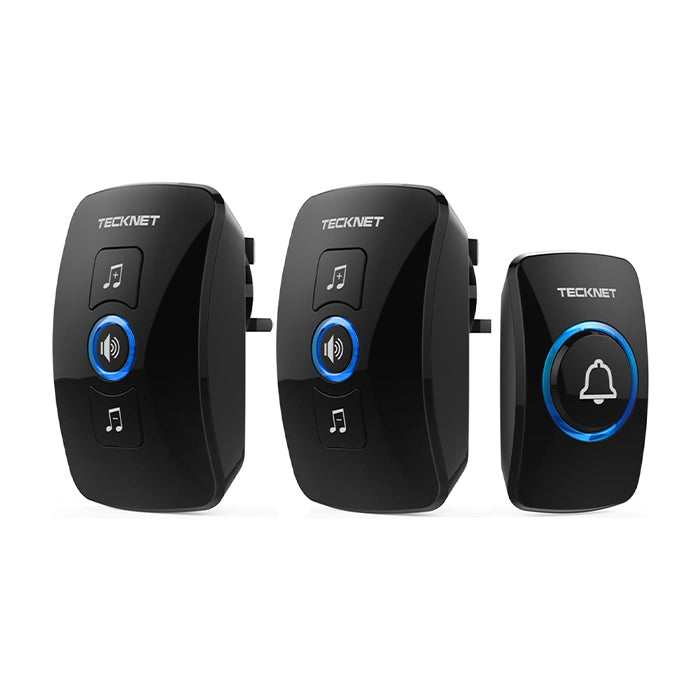 TECKNET Plug in Wireless Doorbell with 2 Receivers