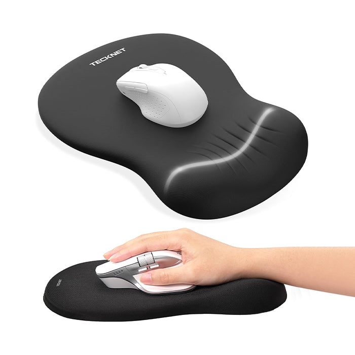 TECKNET Mouse Mat Wrist Support, Ergonomic Mouse Pad, Memory Foam