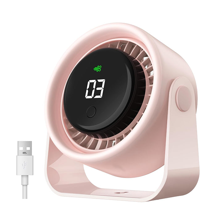 VOXON Small Personal Table Fan with 4 Speeds