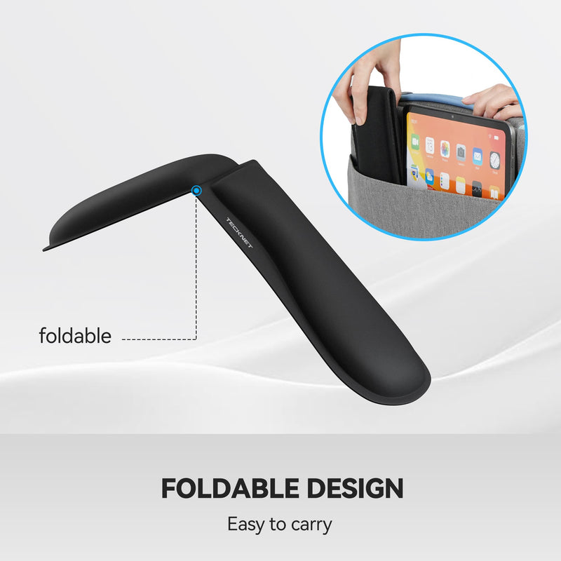TECKNET Ergonomic Keyboard Wrist Rest - Foldable Mouse Pad Wrist Support Set with Comfortable Memory Foam Non-Slip