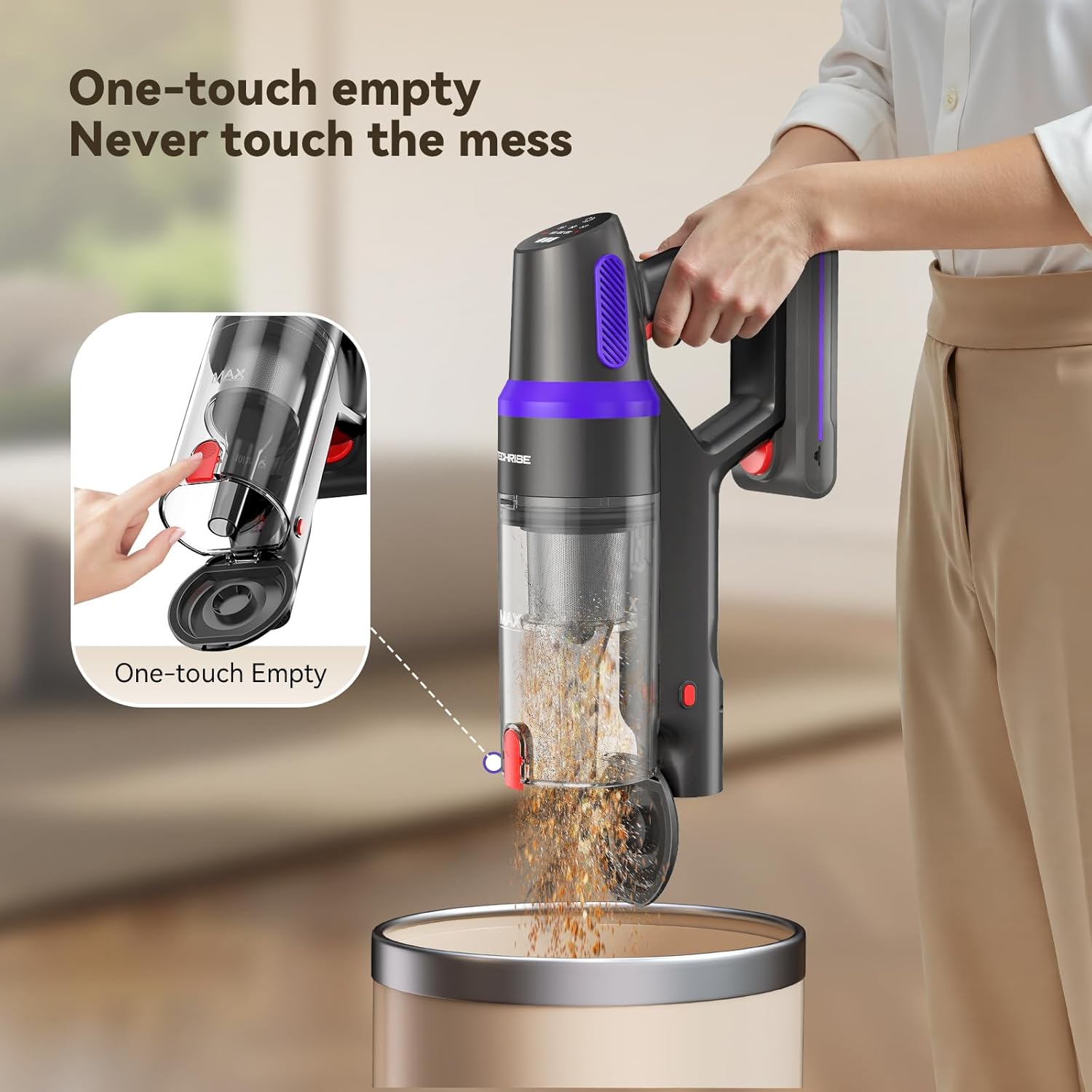 TechRise 8-in-1 Cordless Vacuum Cleaner