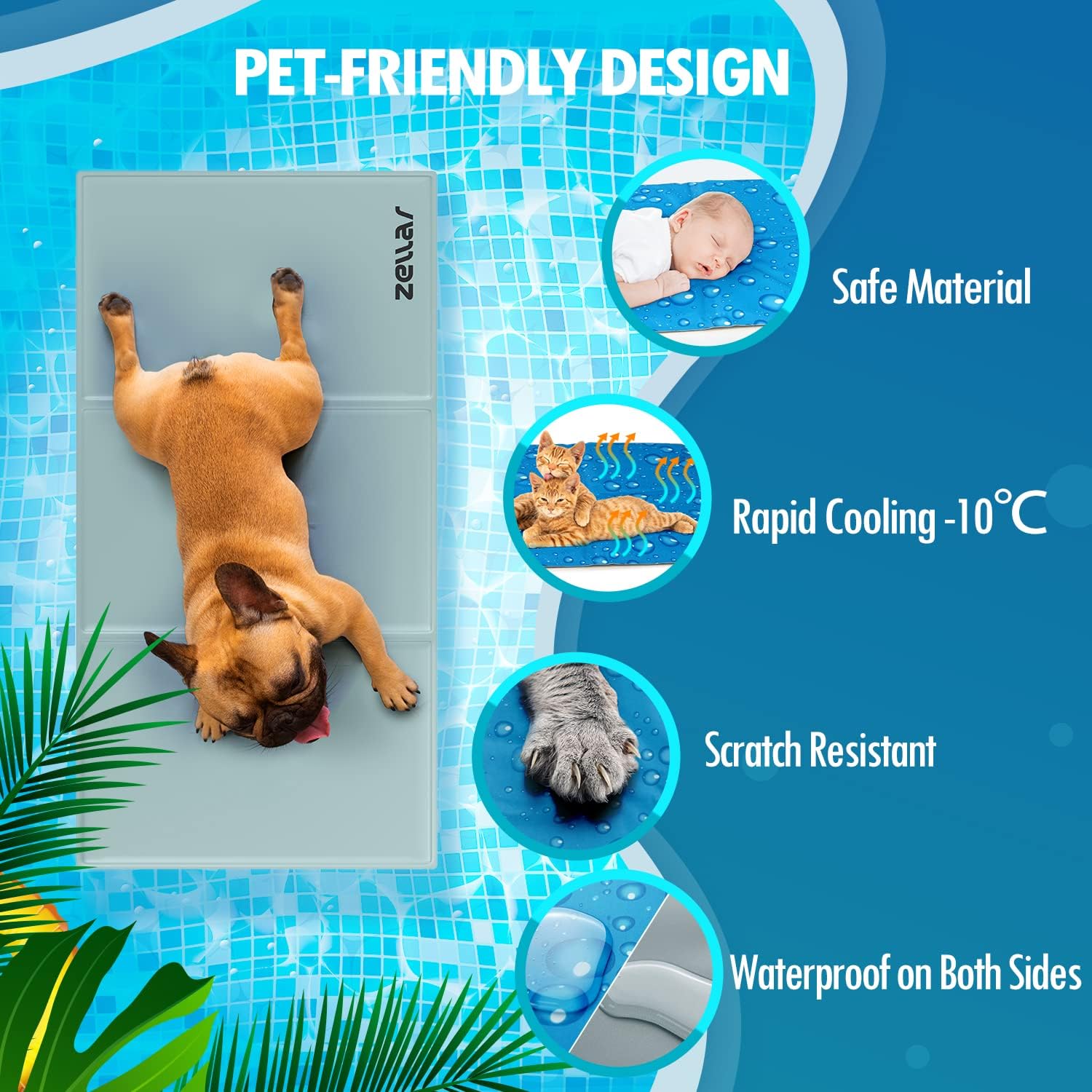 Zellar Dog Cooling Mat