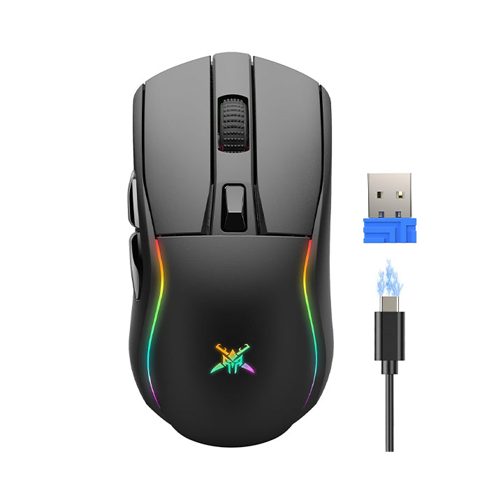 TECKNET Wireless Gaming Mouse with Tripe-Mode 2.4GHz / USB C/Bluetooth Mouse Up to 24,000DPI