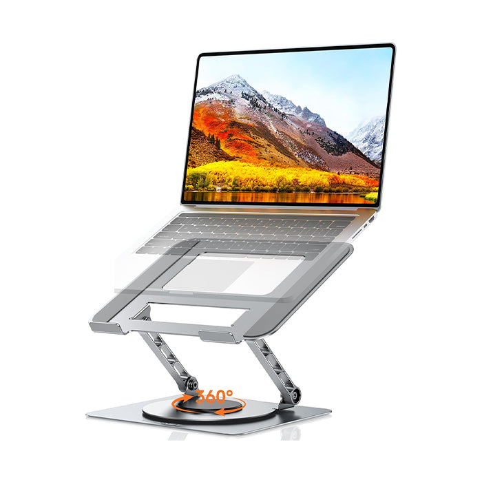 TECKNET Adjustable Laptop Stand for Desk 360° Rotating Ergonomic Laptop Holder