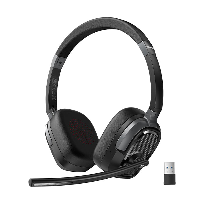 TECKNET 6.0 Bluetooth Headset, Wireless Headphones with Microphone