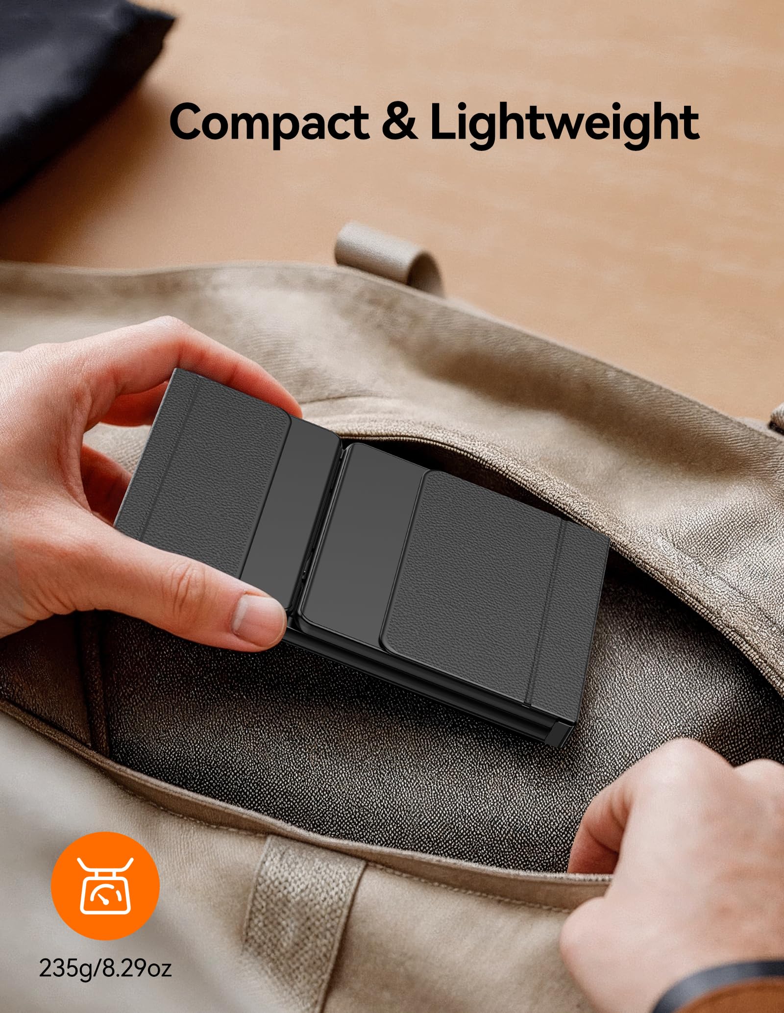 TECKNET Foldable Bluetooth Keyboard with Touchpad