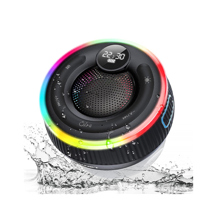 TECKNET Bluetooth Shower Speaker, IPX7 Waterproof with 360° Stereo Sound