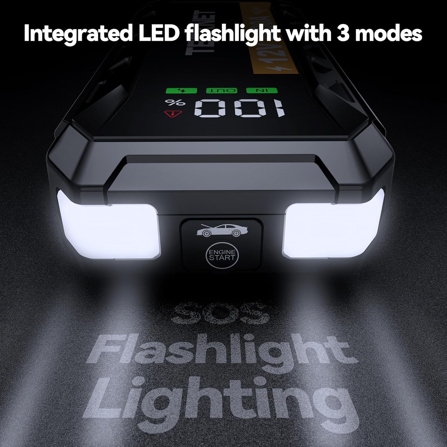 TECKNET Car Jump Starter Power Pack – 12V