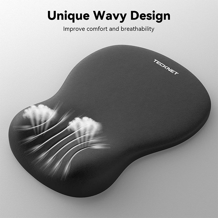 TECKNET Mouse Mat Wrist Support, Ergonomic Mouse Pad, Memory Foam