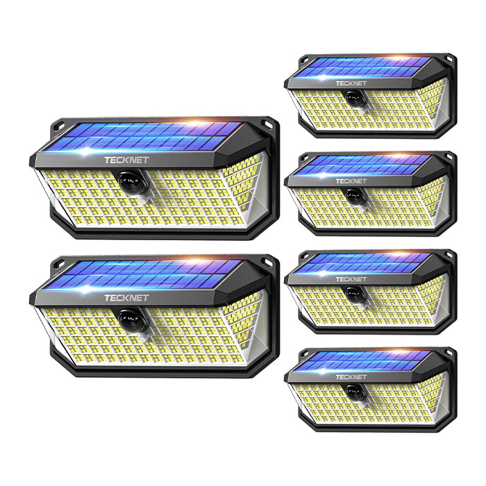 TECKNET Solar Garden Lights with 3 Lighting Modes 416 LED