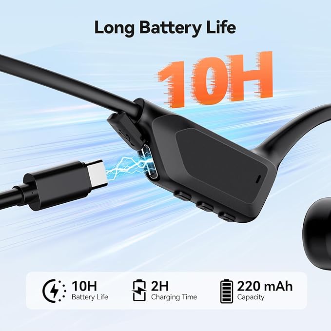 TECKNET Bone Conduction Headphones Bluetooth 6.0