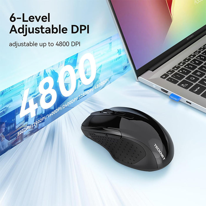 TECKNET Bluetooth Mouse Jiggler, Rechargeable Wireless Mouse