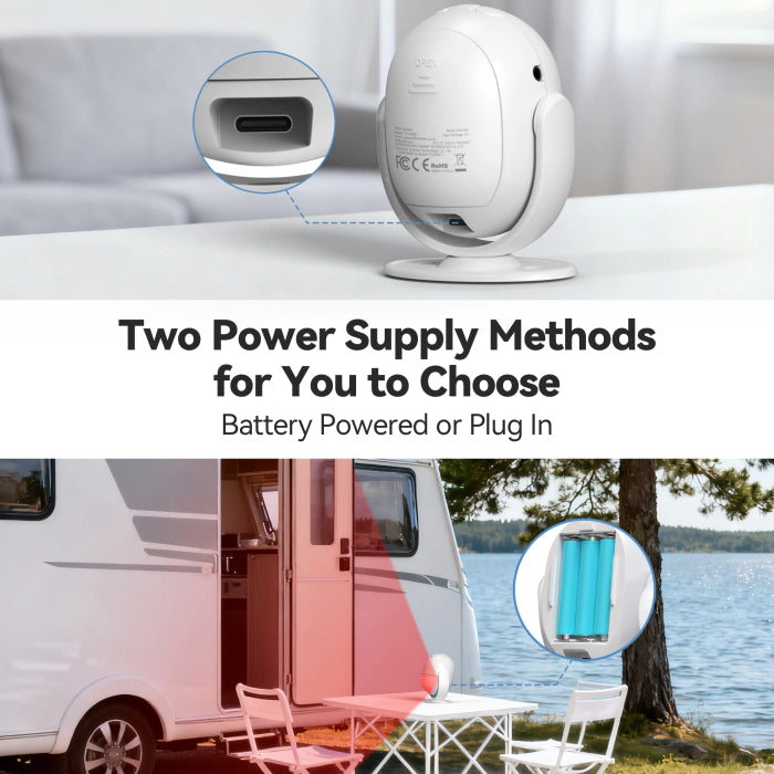 TECKNET Shed Alarm with Remote Control, Motion Sensor Alarm, 125dB Fall Alarm for Elderly with SOS Function,
