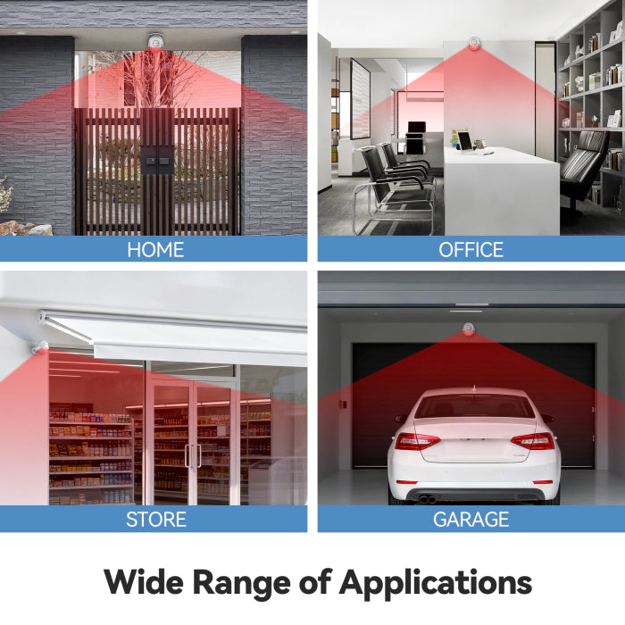 TECKNET Shed Alarm with Remote Control, Motion Sensor Alarm, 125dB Fall Alarm for Elderly with SOS Function,