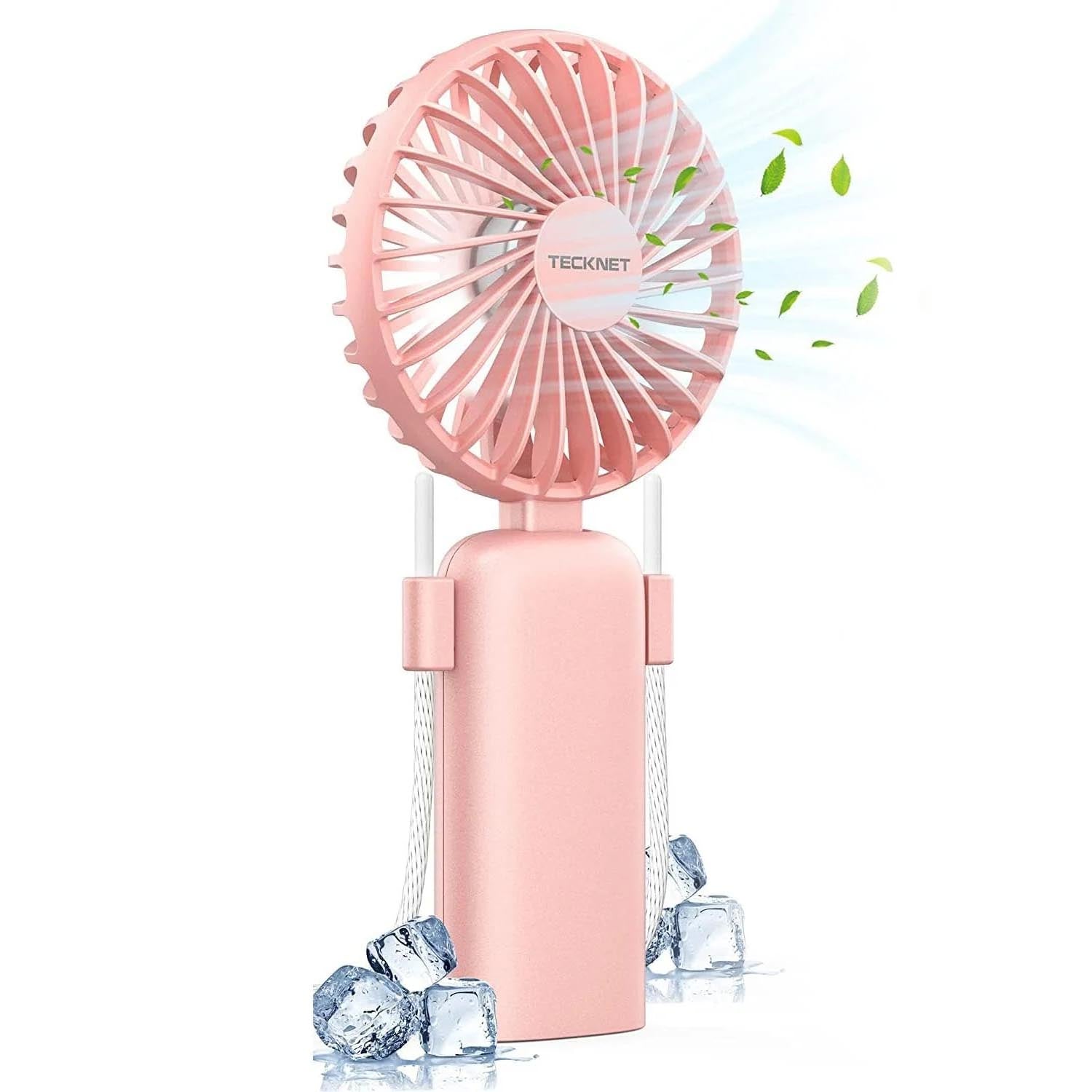 TECKNET Handheld Fan, Portable Fan with 3 Adjustable Speeds