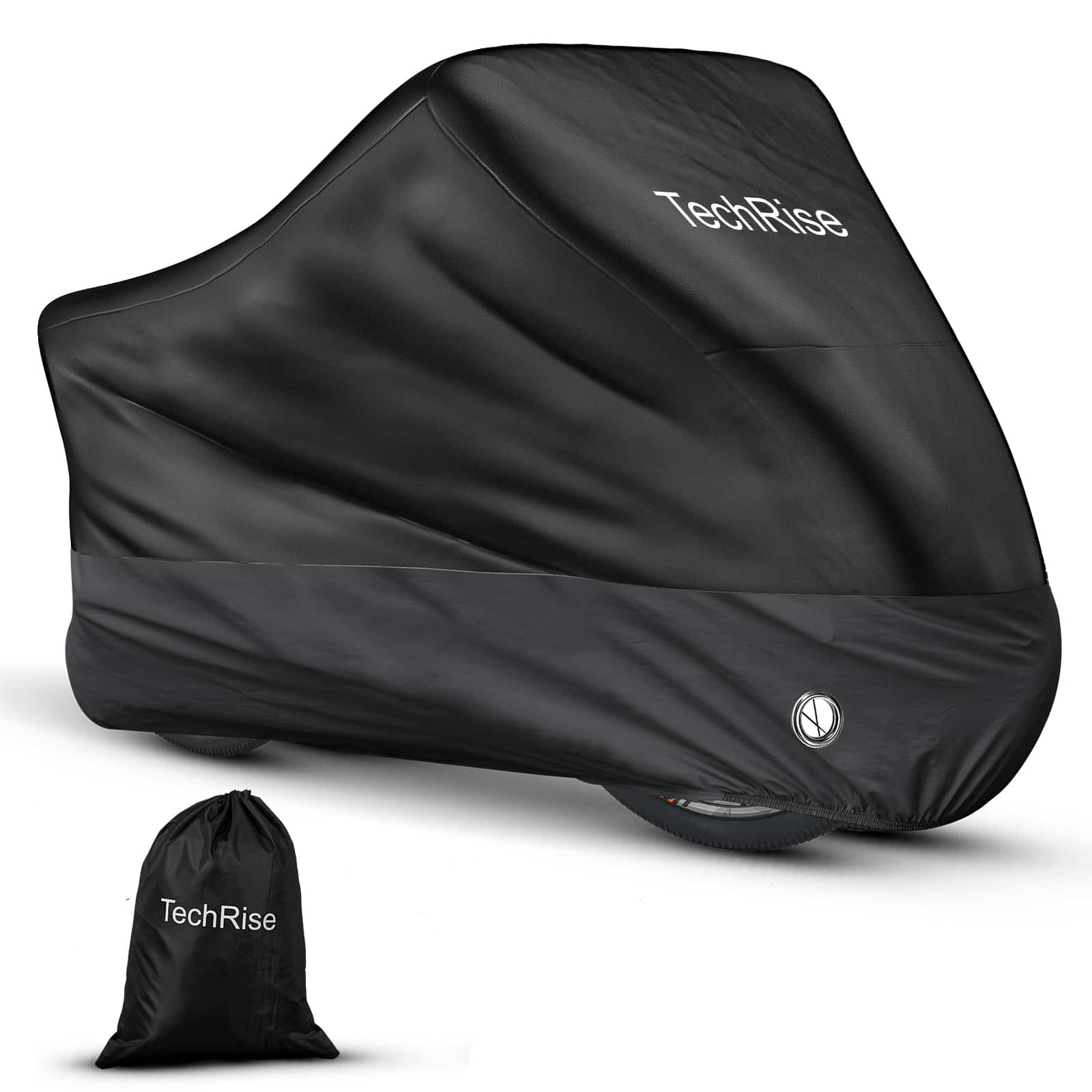 TechRise Waterproof Bicycle Cover，Motorbike Covers with Lock-holes & Storage Bag