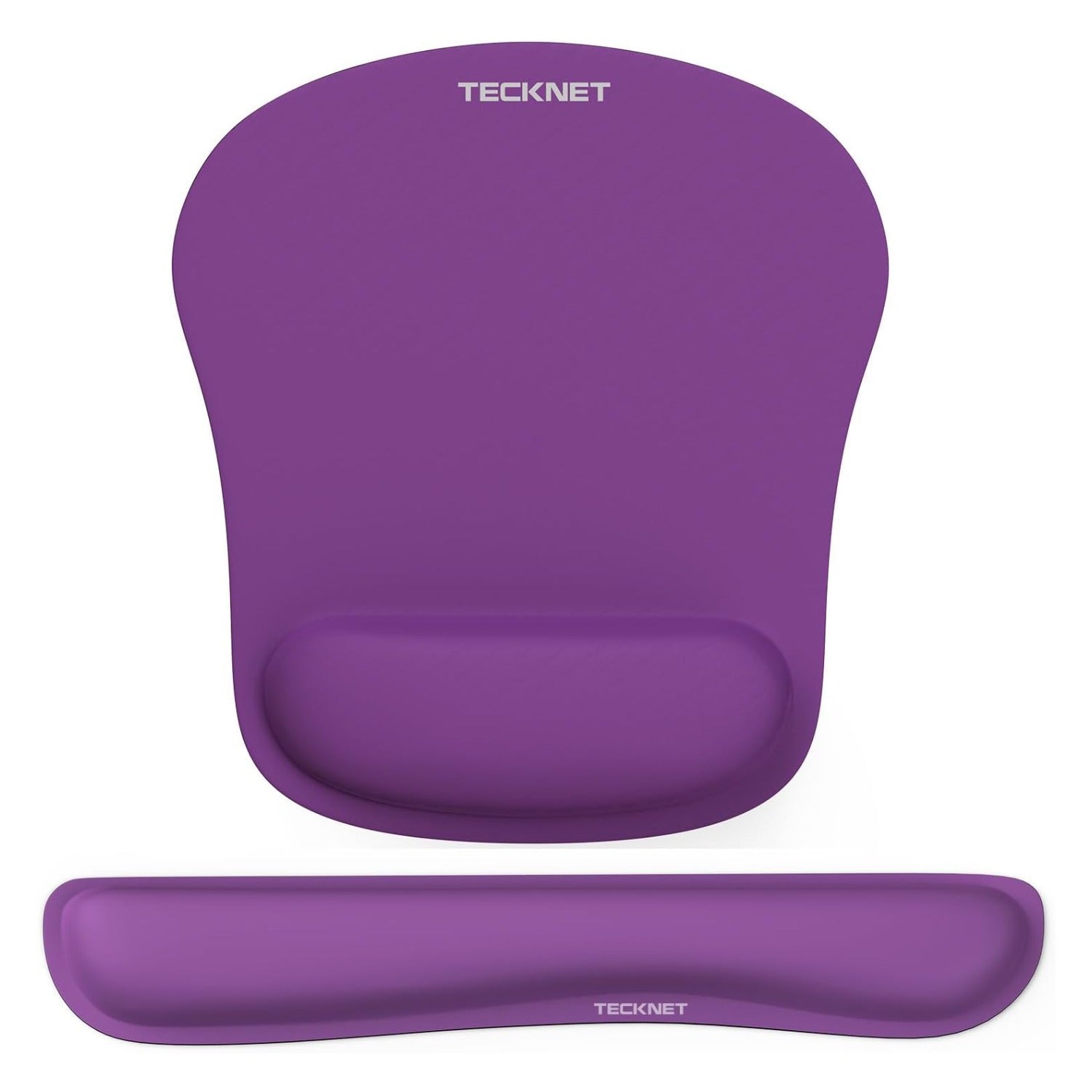 TECKMET Mouse Mat with Wrist Rest Set, Anti-Slip Ergonomic Mouse Pad