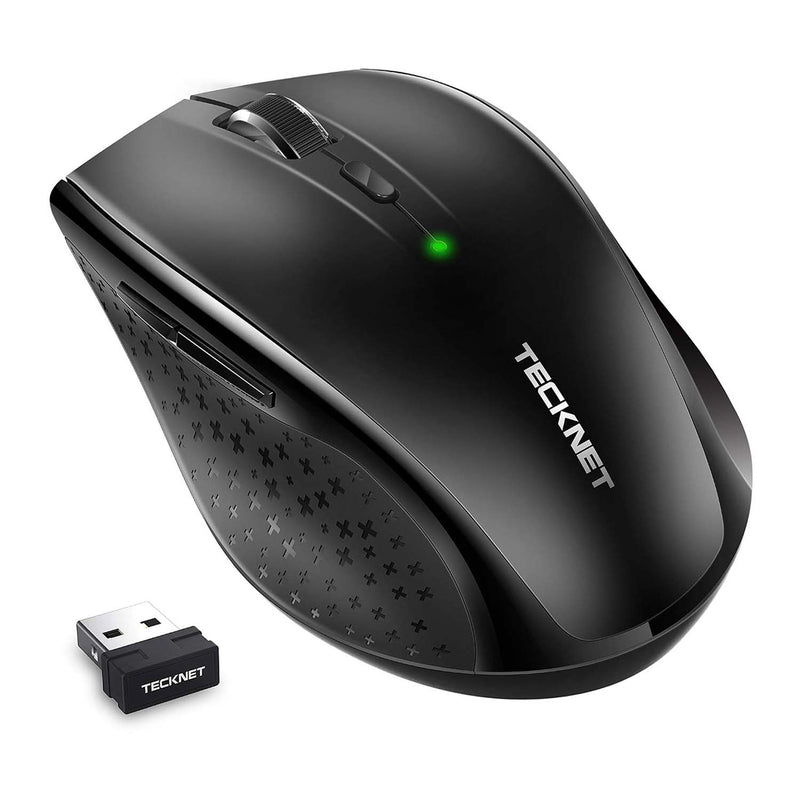 TECKNET Pro Silent 2.4G 3000 DPI Wireless Mouse With Nano Receiver