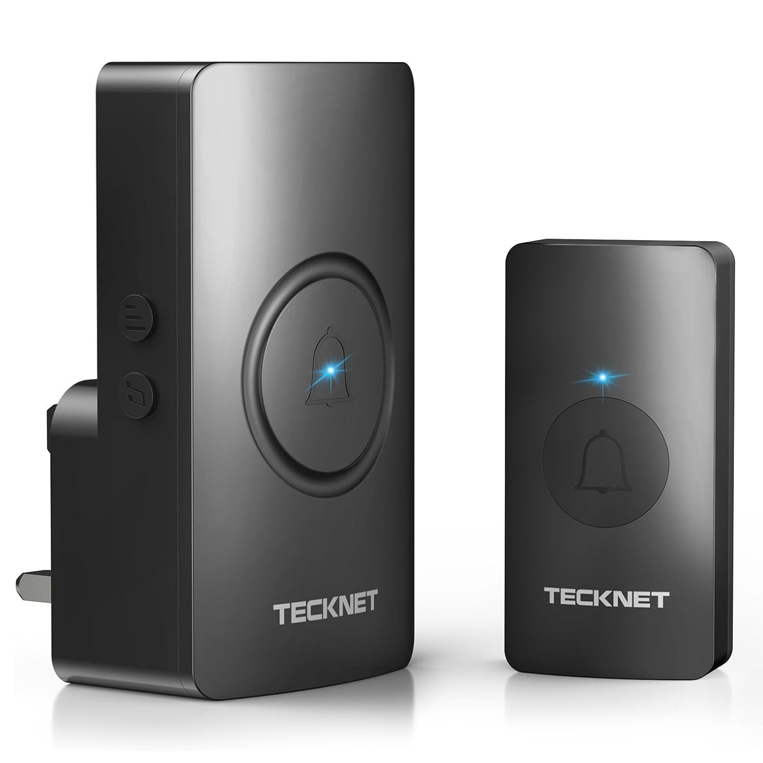 TECKNET Waterproof Wall Plug-in Wireless Doorbell Door Chime, UK Plug