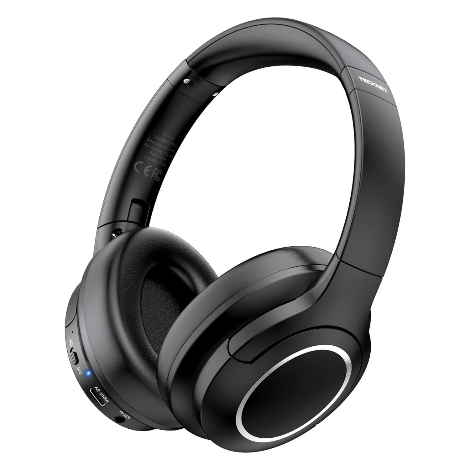 TECKNET Bluetooth Headphones Over Ear, 70 Hours Playtime and 6 EQ Modes