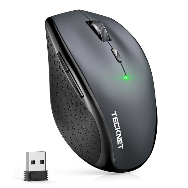 TECKNET Bluetooth Mouse, 2.4GHz Wireless Mouse with Tri-Mode (BT 5.0/4.0+2.4G), 3200DPI Cordless Mouse