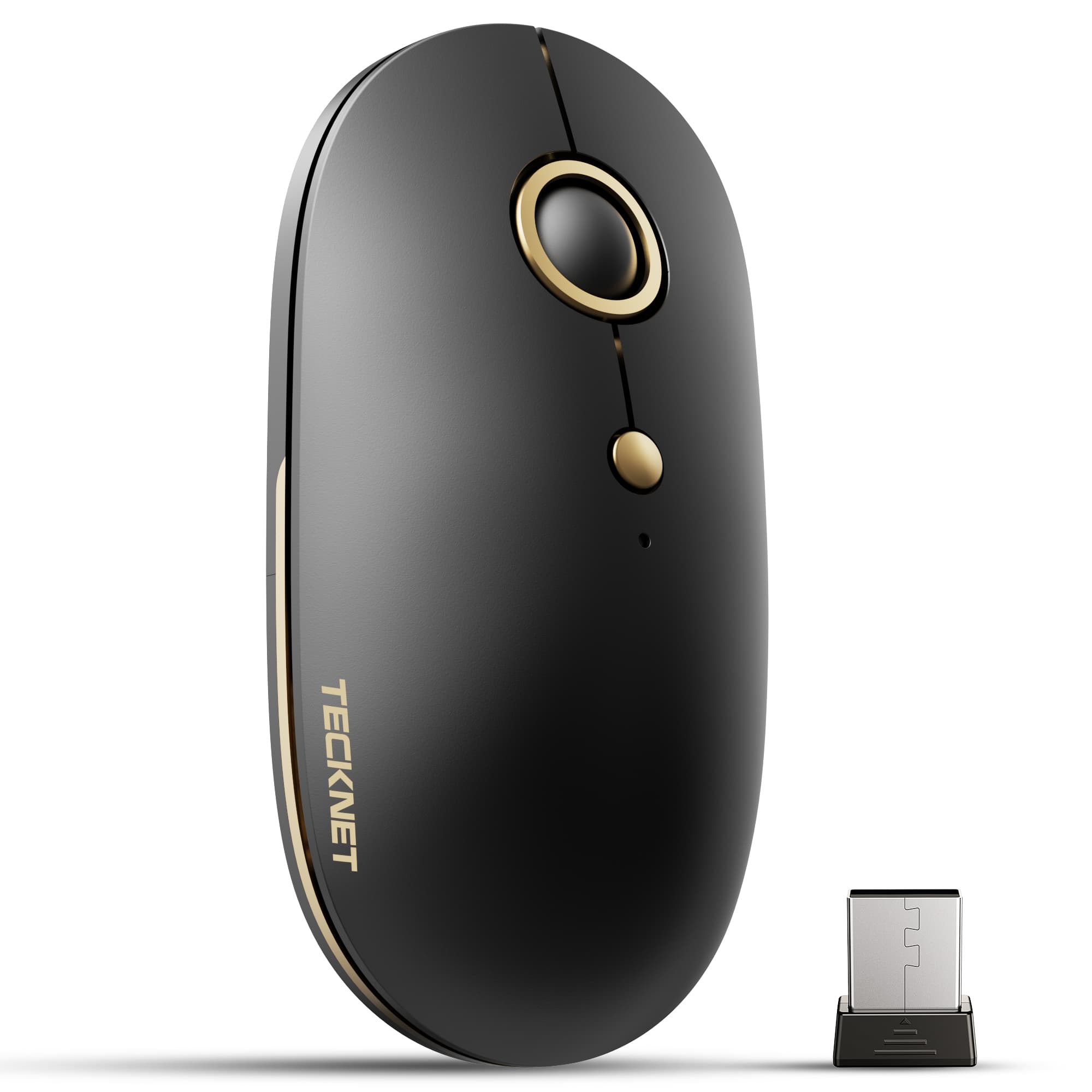 TECKNET Bluetooth Silent Mouse, Wireless Mouse 3-mode (Bluetooth 5.0/3.0+2.4G)