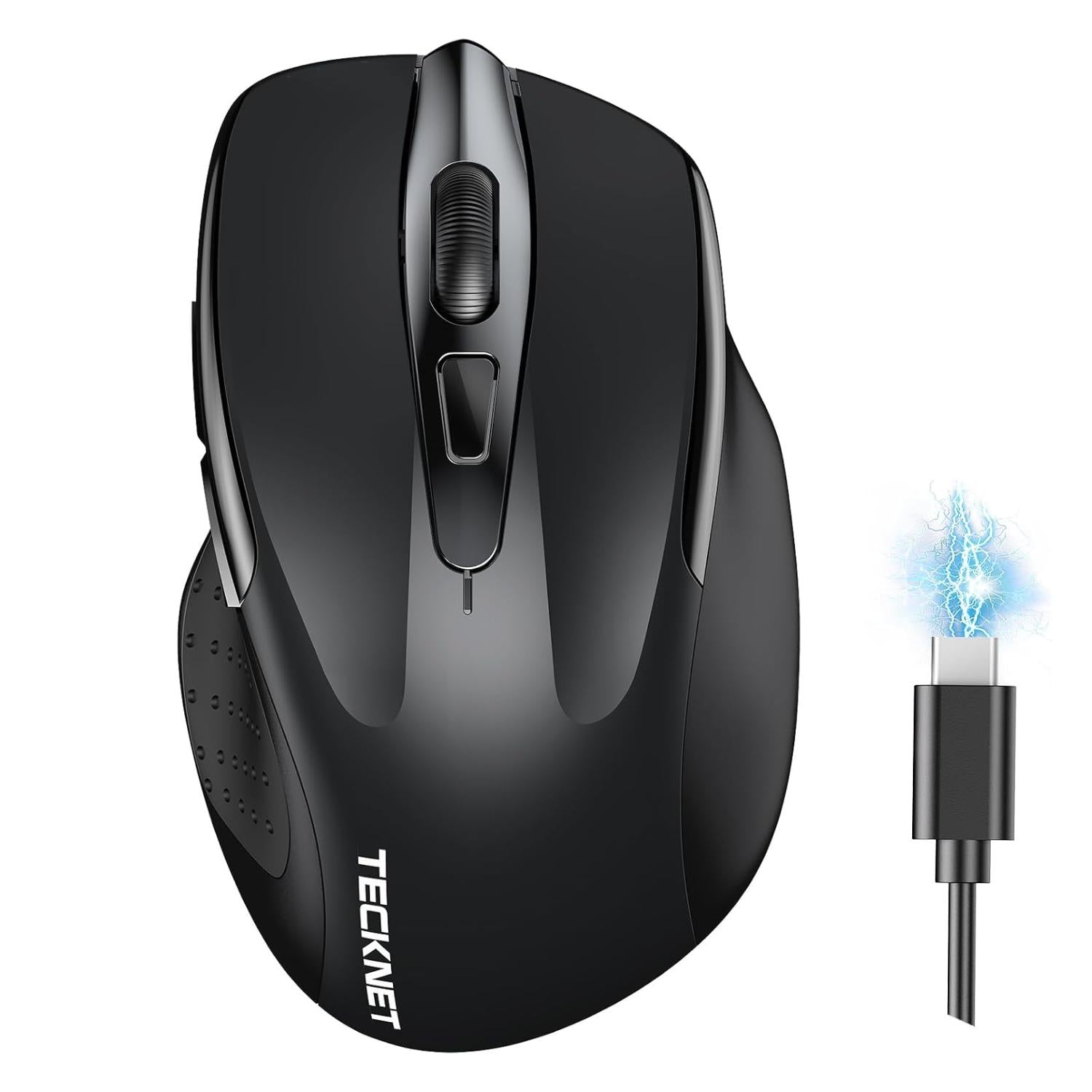 TECKNET Rechargeable Bluetooth Wireless Mouse 4800DPI